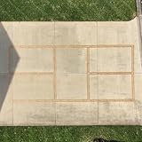 Murray Sporting Goods Pickleball Court Marking Kit | Cardboard Stencil Paint Kit for Driveway, Asphalt or Concrete - Regulation Backyard Pickleball Court Kit