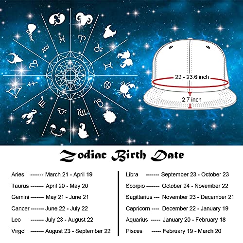 Image of Men Women Baseball Caps Constellation Zodiac 12 Snapback Hats
