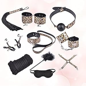 Yoga-oefeningen met luipaardprint 10 combinatiesets