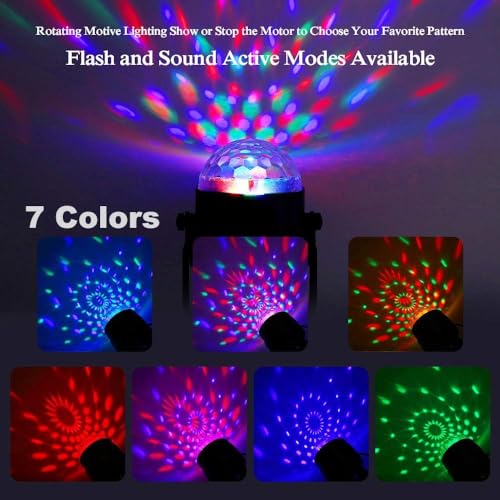Image of Party Lights with Remote Control | DJ Lighting Disco Ball Light | Strobe Lamp for Dance Parties, Birthdays, Christmas & Halloween Decorations
