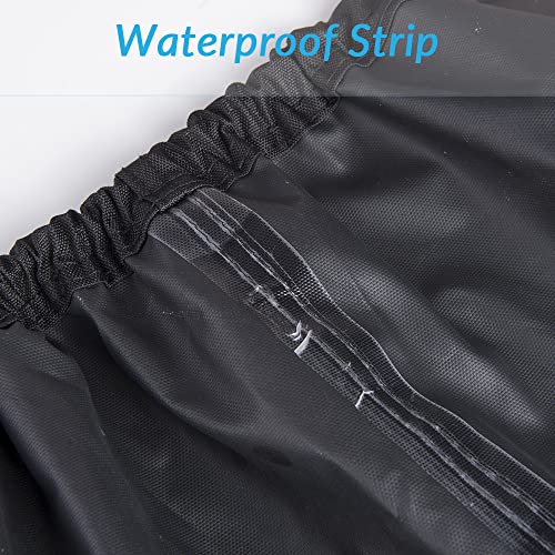 Morhept Waterproof Boat Cover, Heavy Duty 600D Marine Grade Trailerable Bass Boat Covers, Durable And Tear Proof, All-Weather Outdoor Protection Fits 17-19 Feet V-Hull, Tri-Hull, Runabout #TOP4