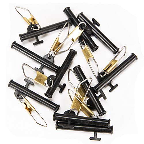 Balança de pesca, 10 peças de equilíbrio portátil de plástico com pinos de aço inoxidável - Preto