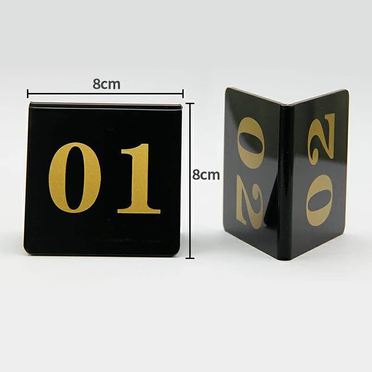 Números de Mesa, 80×80 mm Números de Mesa Bodas Matrimonio Restaurante Bares Café Hotel Señales de Mesa reservada
