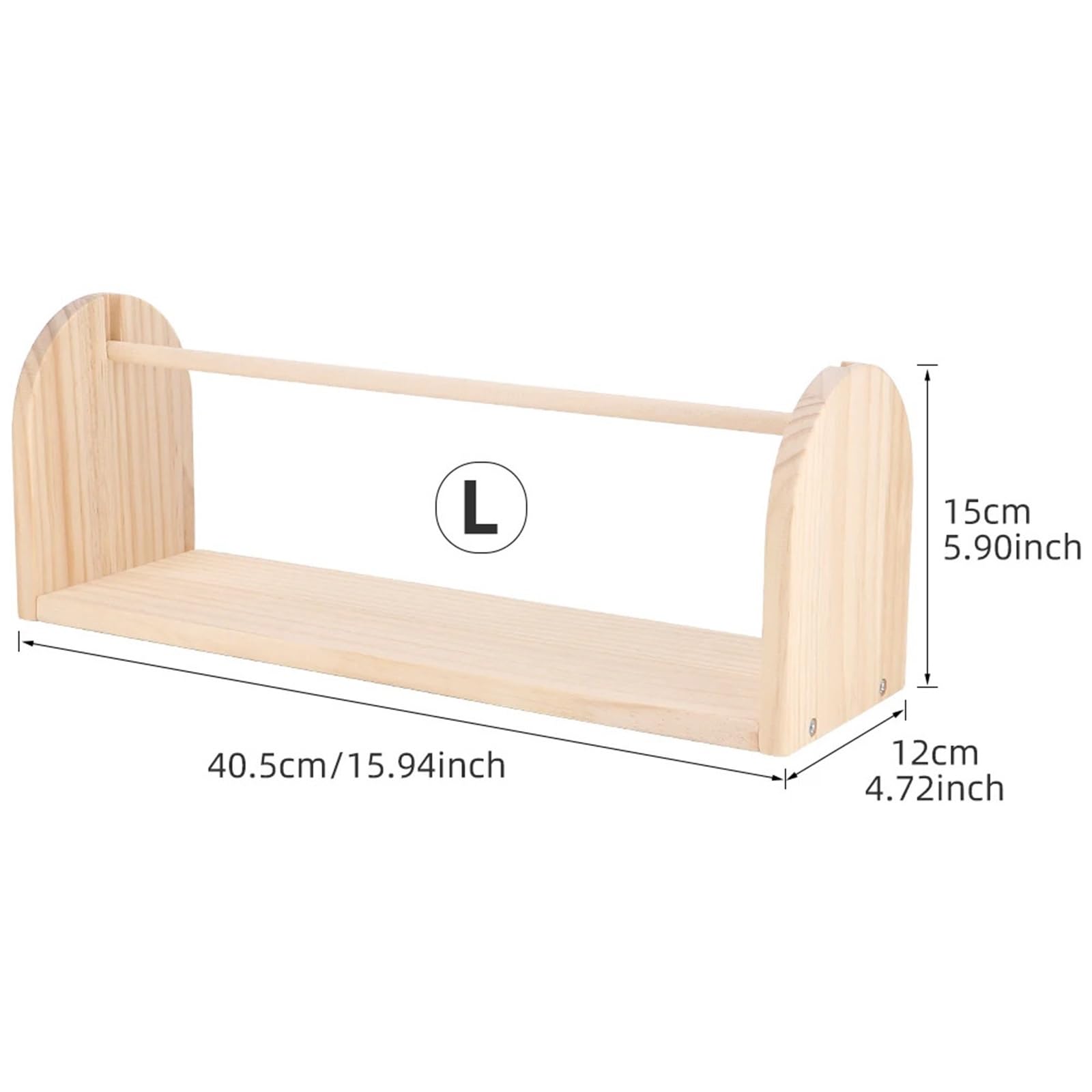 Ovilladora de Madera Portacarretes de hilo madera, estante almacenamiento hilos tejer, Spinner giratorio, marco tejido, herramienta asistencia for y ganchillo DIY, 1 Uds(L-40.5x12x15cm)