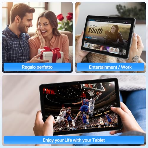 Image of UMIDIGI G1 Tab Tablet 2025, 8(4+4) GB+64GB 1TB Expand, 5G /2.4G WiFi, 10.1 inch HD Premium Silk-Feel Design Tablet up to 2.0 GHz, 6000mAh, Dual Camera,BT,1280 * 800 with Stereo Dual Speakers