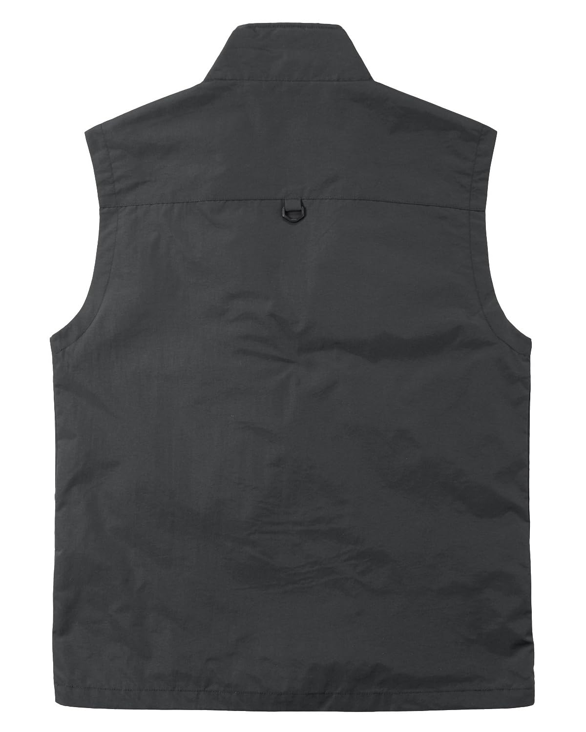 Herren Outdoor Weste Standkragen Anglerweste Golf Leicht Gilet Schnelltrocknende Ärmellose Jacke Arbeitsweste Jagdweste mit Vielen Taschen für Safari Fotografie