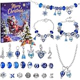 Hysagtek Adventskalender 2025 Teenager Mädchen Frauen - Weihnachtskalender Armband Halsketten, 24 Füllung Adventskalender Inhalt Kinder, DIY Kreativset Weihnachten Geschenk Mädchen Teenager