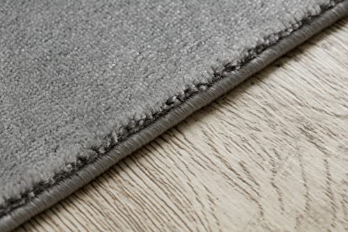 Tappeto esclusivo EMERALD Tappeto glamour, tappeto elegante per soggiorno, camera da letto, ufficio, guardaroba, Cerchi grigio / oro 240x330 cm - Image 6