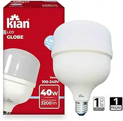 Kian - Lâmpada Led Globe Alta Potência Base E-27 40W 6,5K Bivolt