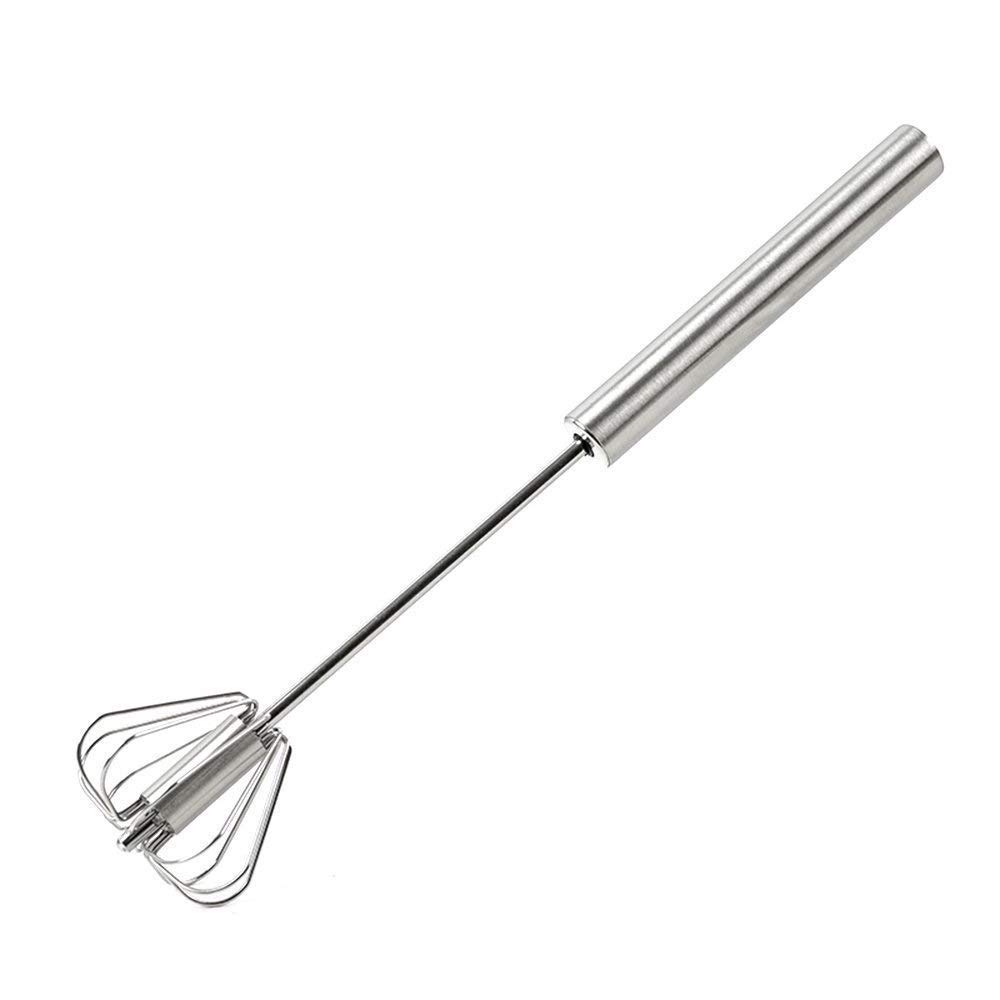 LUXURIOUS IMPERIAL Power Free Semi Automatic Stainless Steel Egg Beater Lassi/Butter Milk Maker/Mixer Hand Blender/Rawai (Hand Blender)