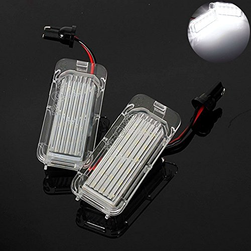 TUINCYN 18SMD LED Canbus Error libre matrícula luz lámpara de uso universal muy blanco Asamblea conducción lámpara DC12Â V (paquete de 2)