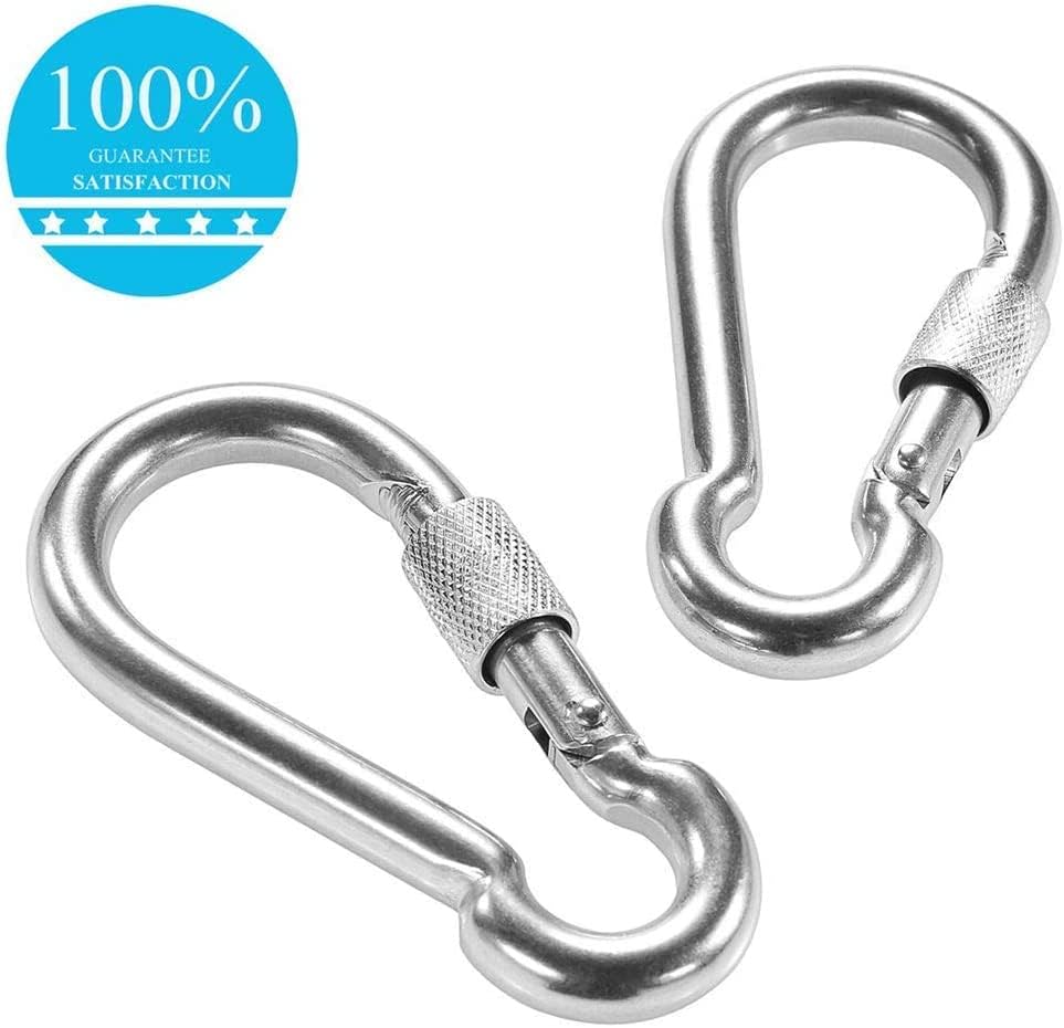 PROND Locking Carabiners, Heavy Duty Carabiner, 316 Stainless Steel Screw Lock Carabiner Hooks - Image 7