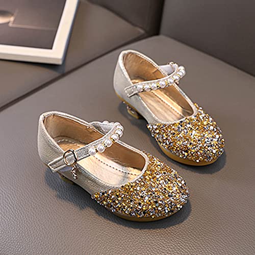 Jelly Shoes Fashion Summer Children Sandals Girls Casual Shoes Low Heel Buckle Shiny Pearl Sequins Slides4