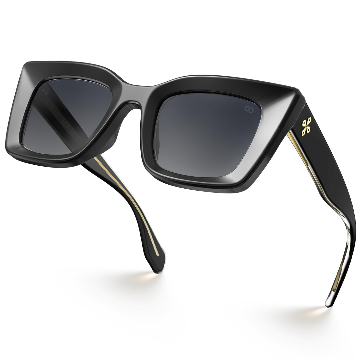 VISOONE Cat Eye Sunglasses Womens Oversized Square Vintage Retro Glasses Cute Trendy Fashion Accessories UV400 Shades Calida