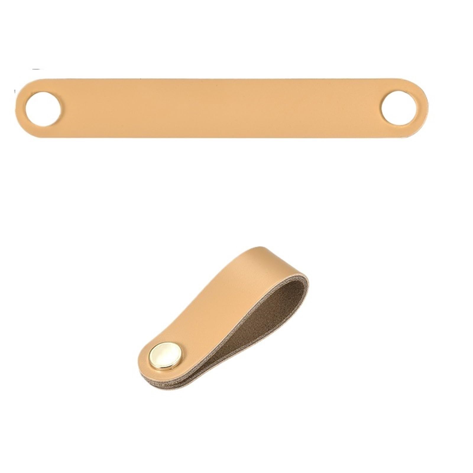 Cqahdsevf Beige Leather Drawer Pulls, Leather Drawer Pulls Black 137-170X24-28Mm(,170Mm X 25Mm)