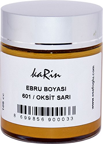 Amarillo Oxido, 105 ml Concentrado, Color de mármol, Ebru Boyas?, Marbled Color.