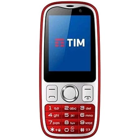 Tim 773590 Easy 4G Smartphone, Marchio Tim, 2 GB, Rosso[Italia] :  Amazon.it: Elettronica