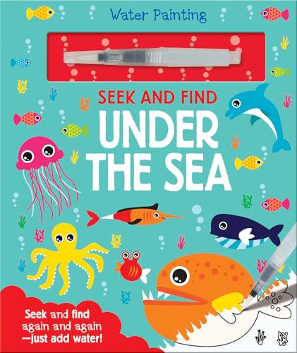 Seek and Find Under the Sea: A reusable water painting activity book for children aged 3-5 (Water Painting Seek and Find) image 4