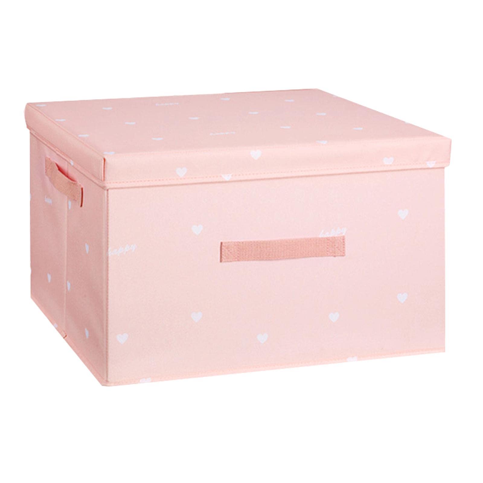 JKYP Cute Clothes Storage Box Organizer Folding Clothes Underwear Socks Container Clothes Organizer Storage Box Saves Space L Pink