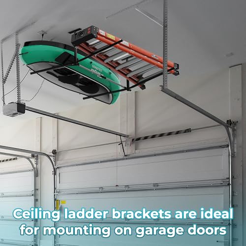 Dabolang CEILING LADDER STORAGE RACK Adjustable Ladder Ceiling Rack thumb #6