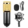 Shangya PC Microfoon Kit,3.5mm Studio Recording Wired condensator geluid microfoon met verende ophanging,Compatibel met PC/Mac for Live Broadcast Show,KTV,Etc (Color : Blue)