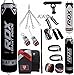 RDX Saco de Boxeo Relleno MMA Muay Thai Kick Boxing Artes Marciales con Soporte Techo Guantes Cadena 13PC 4FT 5FT Punching Bag