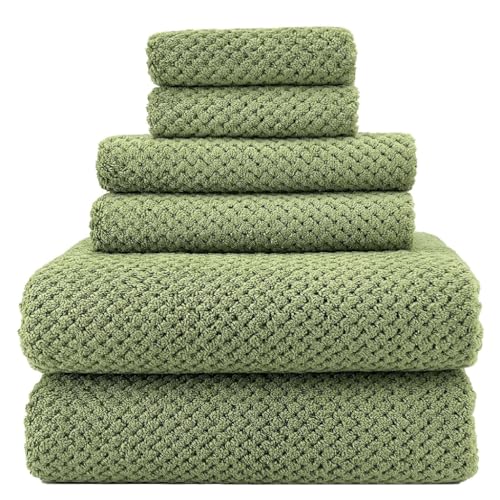 Serviette en fibre anti-odeur : lot de 6 serviettes séchage rapide en polyester - 2