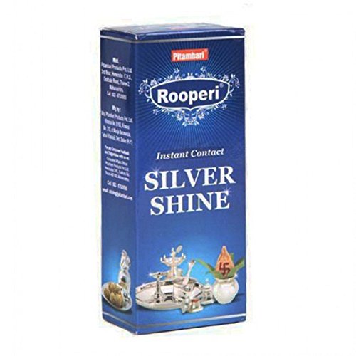 Pitambari Rooperi Instant Contact Silver Shine 100 ml for Silver Jewelry, Pooja Utensils or Other Silver Materials (Pack of 2)