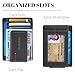 Toughergun Slim Wallet for Men RFID Blocking Money Clip, Minimalist Front Pocket Credit Card Holder, Magnetic Thin Mens Wallets with ID Window(Steel Grey)
