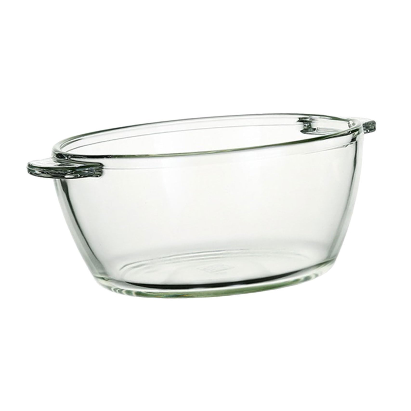 Bol mélangeur en verre ménager de grosse taille style épuré