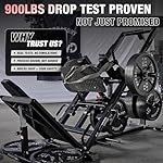 GMWD Leg Press Hack Squat Machine Combo, Leg Exercise Machine with Linear Bearing, 45-Degree Lower Body Special with Weight Storage for Quads, Hamstring, Glutes, Calves, Home Gym Leg Day Equipment - Image 2