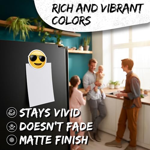 Imán decorativo emoji gafas de sol 2 unidades 4 pulgadas miniatura 4