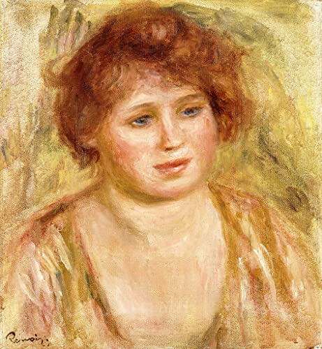 Toile Tête de femme de Renoir pour salon élégant et décoration murale