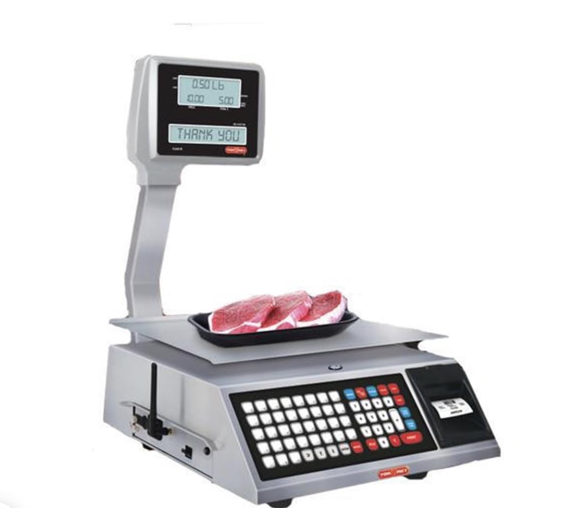 MNM Scales Torrey W-Label20, NTEP Legal for Trade Label Printing Scale 40 LB Stainless Steel