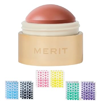 M Flush Balm Cream Blush 0.31oz Beverly Hills - soft peach + Bonus Acne Patch 36 Pieces