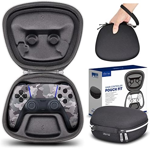 sisma Travel Case Compatible with PS5 DualSense Wireless Controller, PlayStation 5 Controller Holder Home Safekeeping Protective Cover Storage Case Carrying Bag