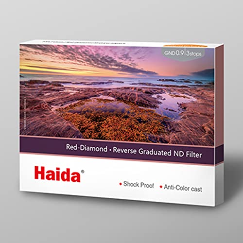 Haida Reverse Graduated Neutral Density 0.9 to 0.3 Filter 100 * 150mm GND Filter 3- to 1-Stop, Reverse GND8, 100*150mm - Image 3