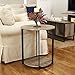Household Essentials Wooden Side End Table with Storage Shelf | Ashwood