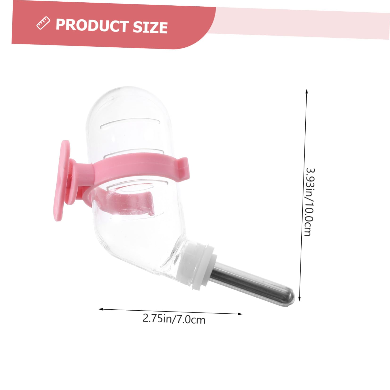 ERINGOGO 4Pcs Hamster Water Feeder Automatic Hanging Waterer Leak Drinking Bottles for Pets Convenient Pet Hydration