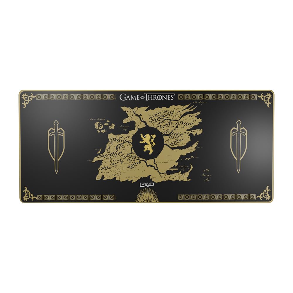 HBO Game of Thrones - Lannister Edition XXL Mouse Pad, 90×40 cm, Black