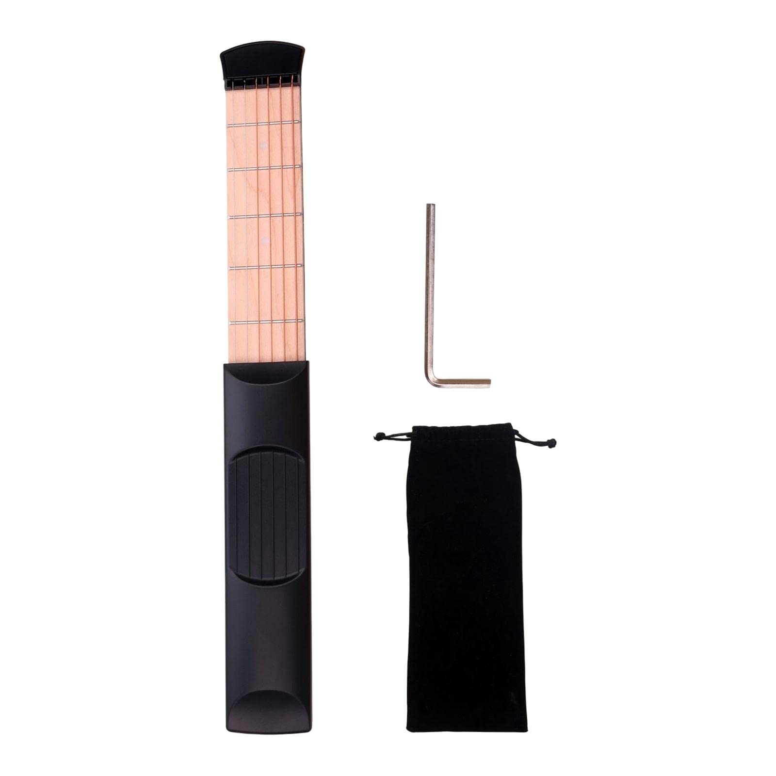 Club Bollywood®Pocket Guitar Chords Trainer Guitar Practice Tool 6 Fret Black| Guitars & BES | Travel Guitars|1 Pocket Guitar(4 Fret Or 6 Fret Optional)-picture-12