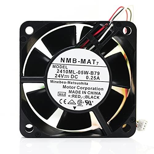 lighting hub nmb-mat 2408-05w-b79 axial fan 24v-0.25a dc brushless air cooling fan 1500 rpm 60 * 60 * 25mm 3wire