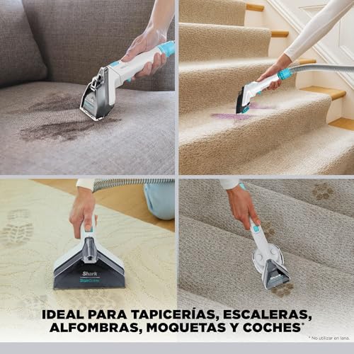Miniatura 3 de Shark StainStriker, Limpiador de Manchas con 5 Accesorios, 450W, PX200EUT | Minicepillo Pelo Mascotas, Boquilla Estrecha, Tubo de Limpieza, 2 X Soluciones de Limpieza Incluidas, Ligero y Portátil