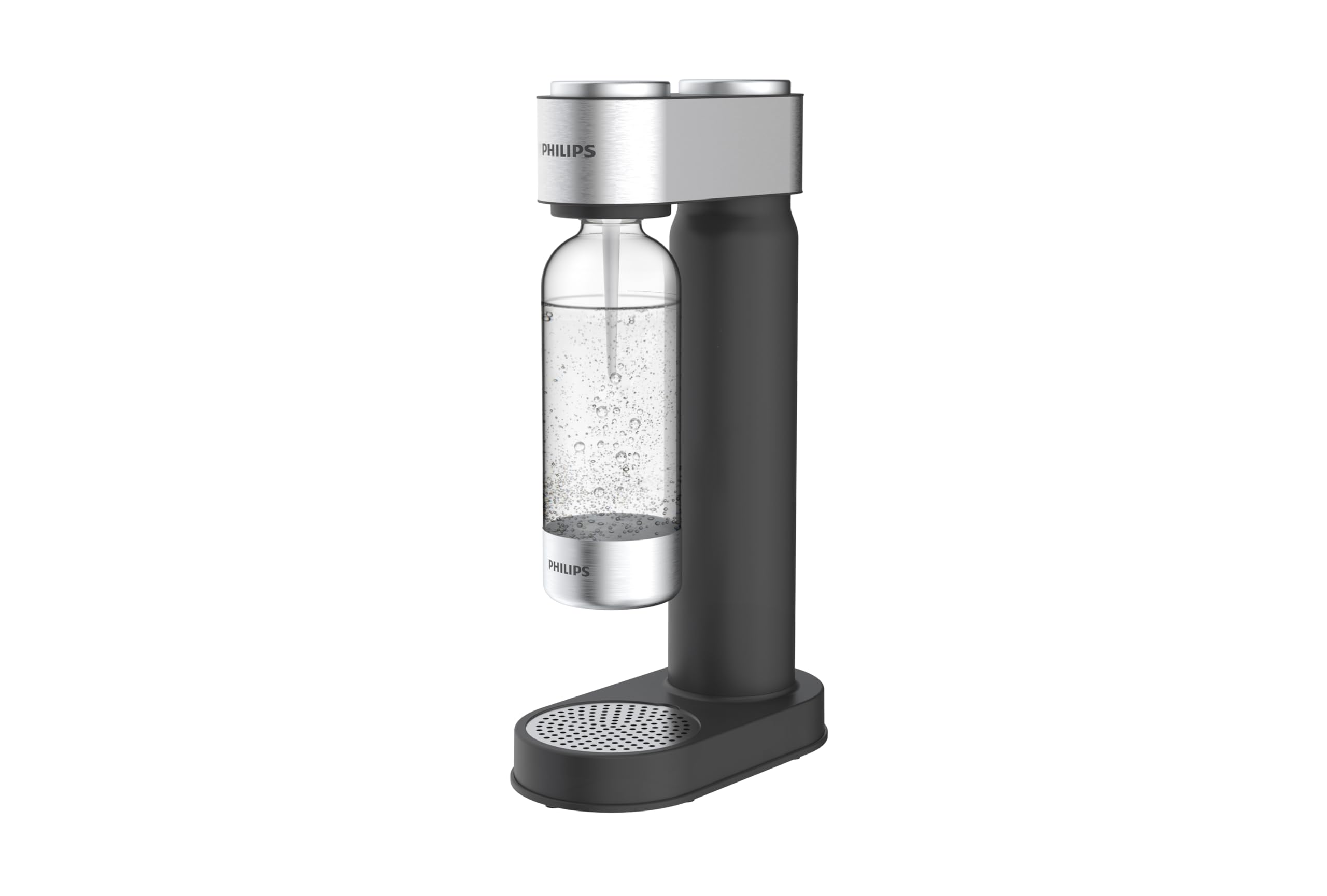 Philips Water ADD4902BK/10 GoZero Sparkling Water Maker, Plastic, 1 Liter, Black