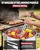 60QT Stainless Steel Seafood Boil Pot | 32" Detachable Mixing Paddle & 40QT Strainer Basket Included | Crawfish Crab Lobster Shrimp Boiler | Outdoor Stock Pot for Large Batch Cooking #3