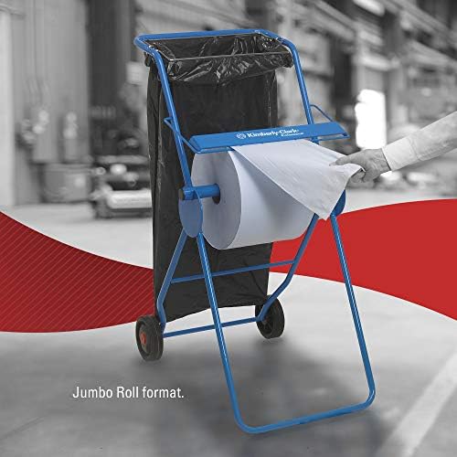 WypAll 7426 Industrial Wiping Paper L30 Jumbo Roll Extra Wide, 3 ply, Large, Blue (1 roll x 670 sheets)