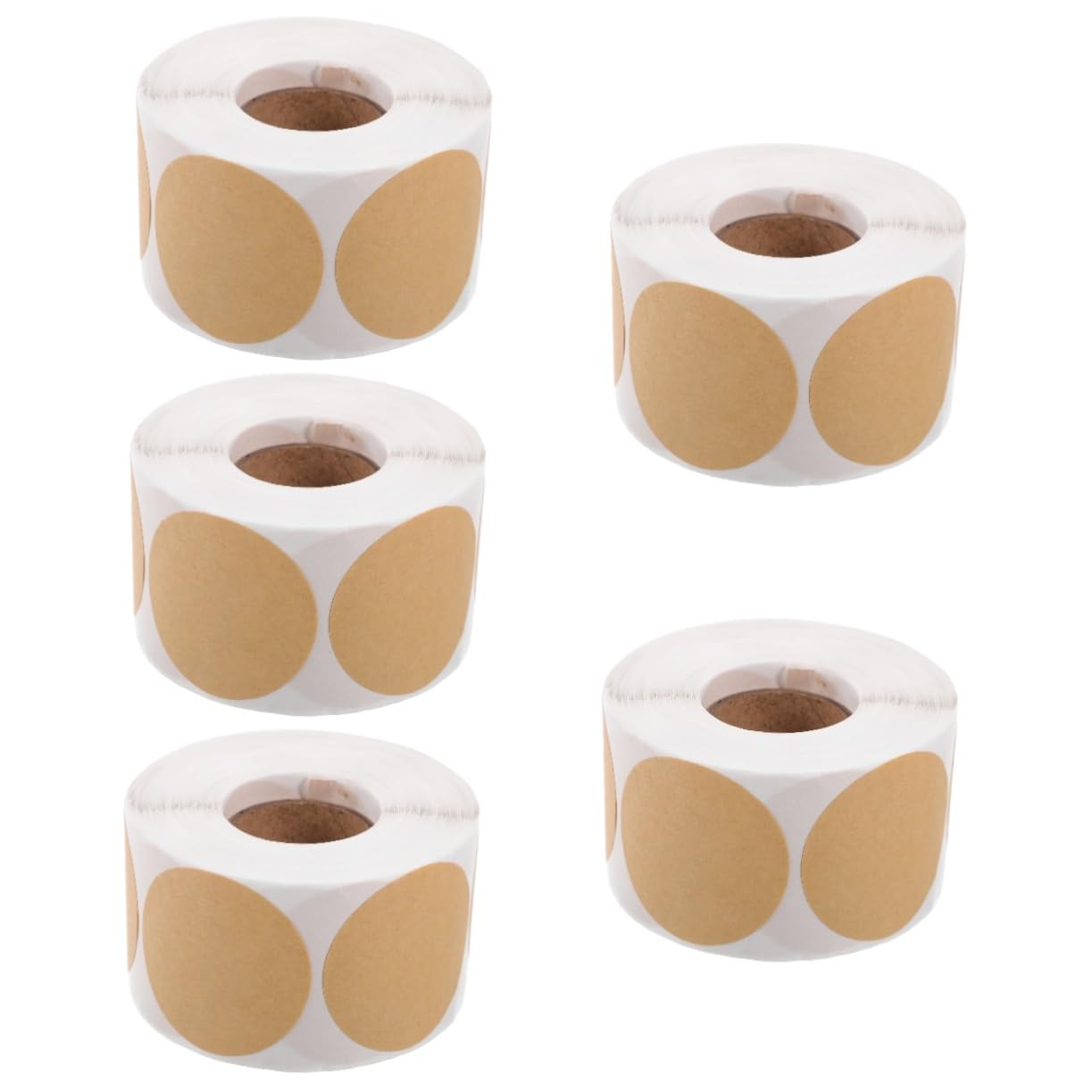 Housoutil 5 Rollos De Pegatinas Redondas Lindas Etiquetas Adhesivas Pegatinas Con Números Pequeñas Brillantes Para Diario Etiquetas Adhesivas Redondas