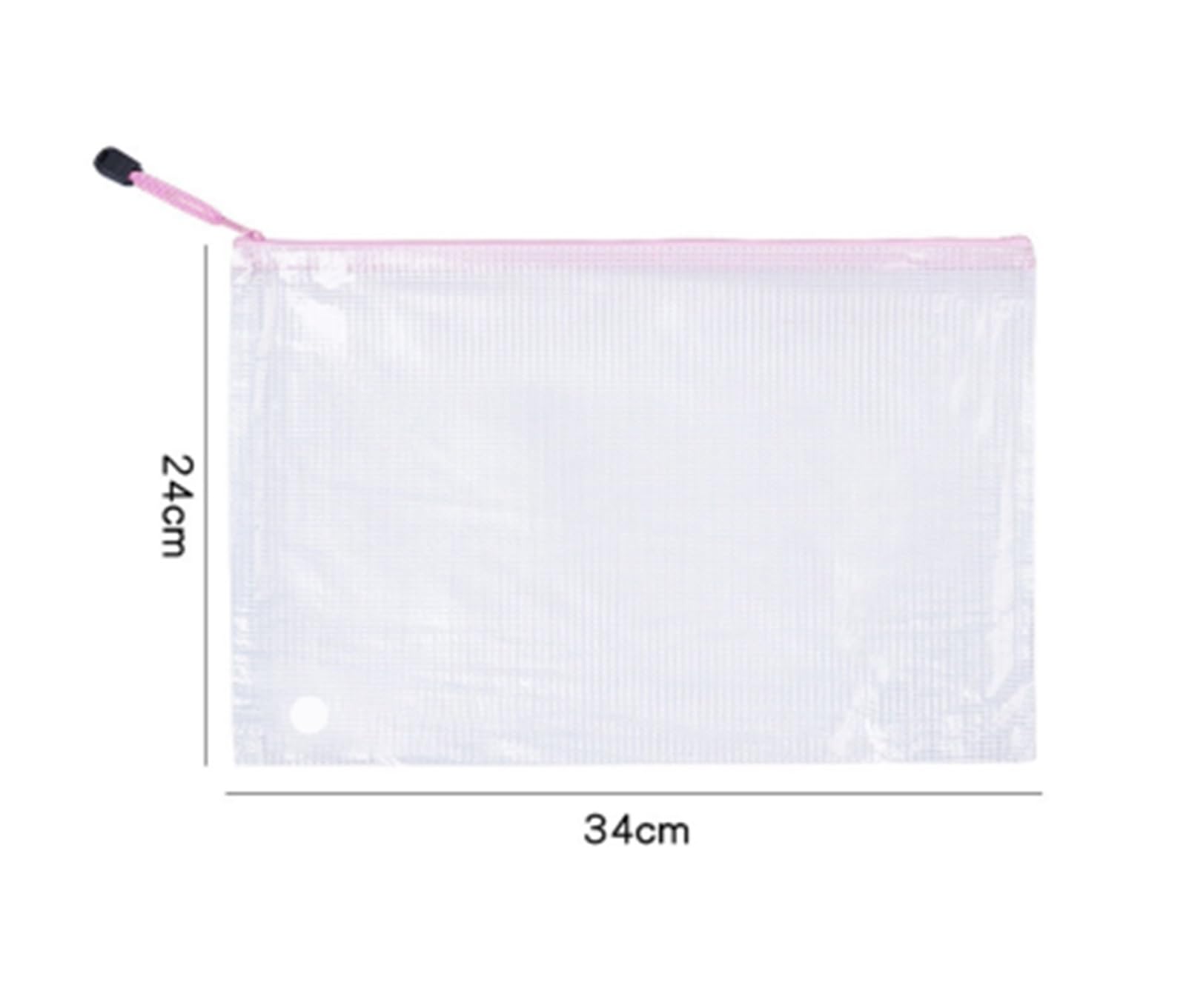 24 Stück A4 A3 Reißverschlusstaschen Dokumententasche aus mehrfarbigem transparentem PVC