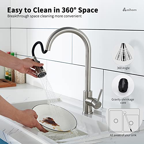 AiHom-Grifo-Cocina-Extraible-Grifo-de-Cocina-con-3-ModosGrifo-para-Fregadero-de-Acero-Inoxidable-360-GiratorioGrifo-Cocina-Fregadero-Monomando-Sin-Plomo-con-aireador-ABSAhorro-de-Agua AiHom-Grifo-Cocina-Extraible-Grifo-de-Cocina-con-3-ModosGrifo-para-Fregadero-de-Acero-Inoxidable-360-GiratorioGrifo-Cocina-Fregadero-Monomando-Sin-Plomo-con-aireador-ABSAhorro-de-Agua