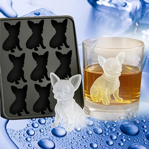 Sohodoo Welpen-EIS am Stiel-Set – Silikon-Eisform for selbstgemachte Hundeleckerlis und Cocktails(B)